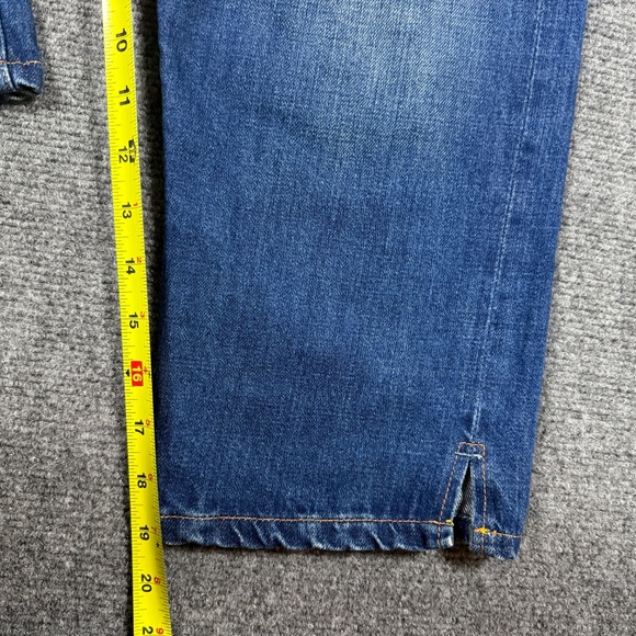 LEVIS 701 Big E Selvedge Denim Jeans Womens Size 28 LVC Rivets Capri 098 - Picture 7 of 16